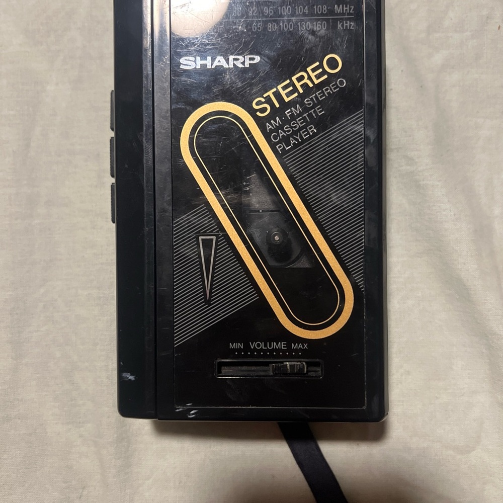 Black Stereo Cassette Player